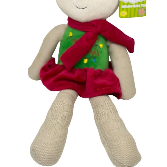 NWT Spark Create Imagine Soft Reindeer Plush Baby Toy 0+ Merry Christmas Dress - Picture 4 of 5